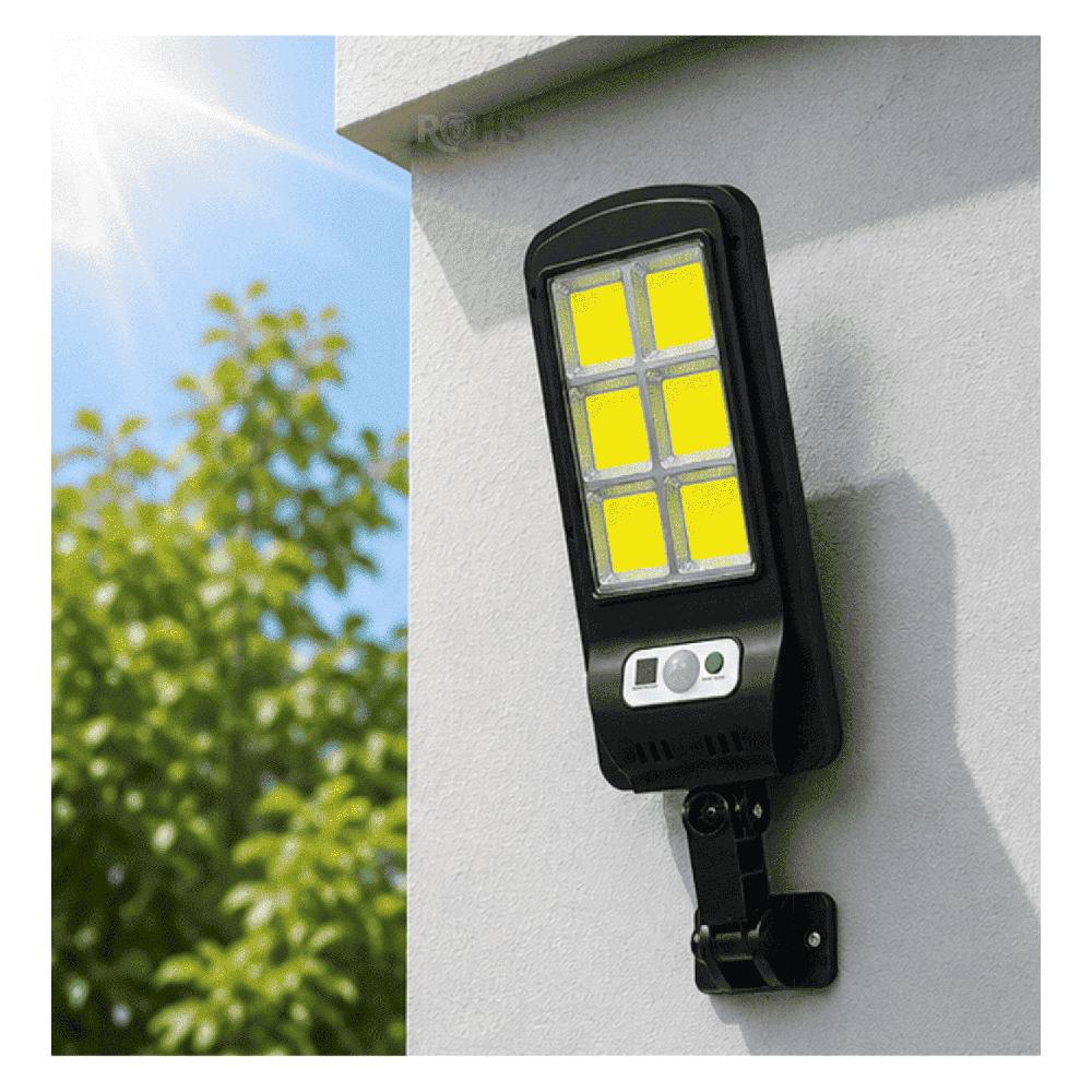 Lámpara Solar Con Sensor De Movimiento Y Control Remoto Para Exterior
