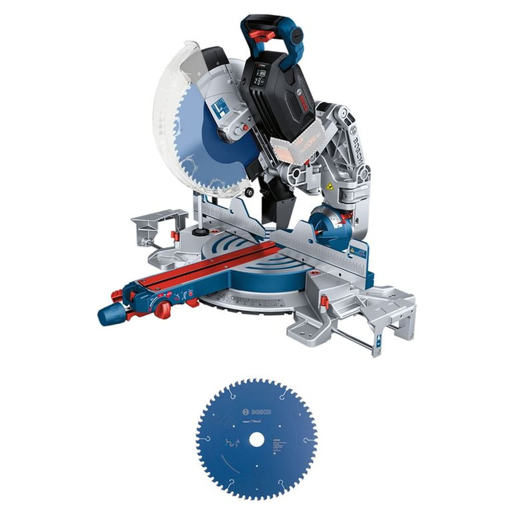 Ingleteadora Bosch Industrial Gcm 18v-305 Gdc Biturbo SBat Turquesa