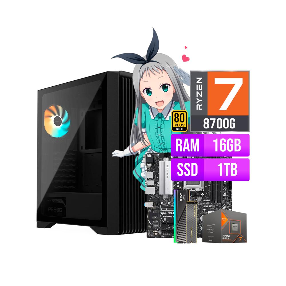 COMPUTADORA PC RYZEN 7 8700G 16GB DDR5 1TB SSD