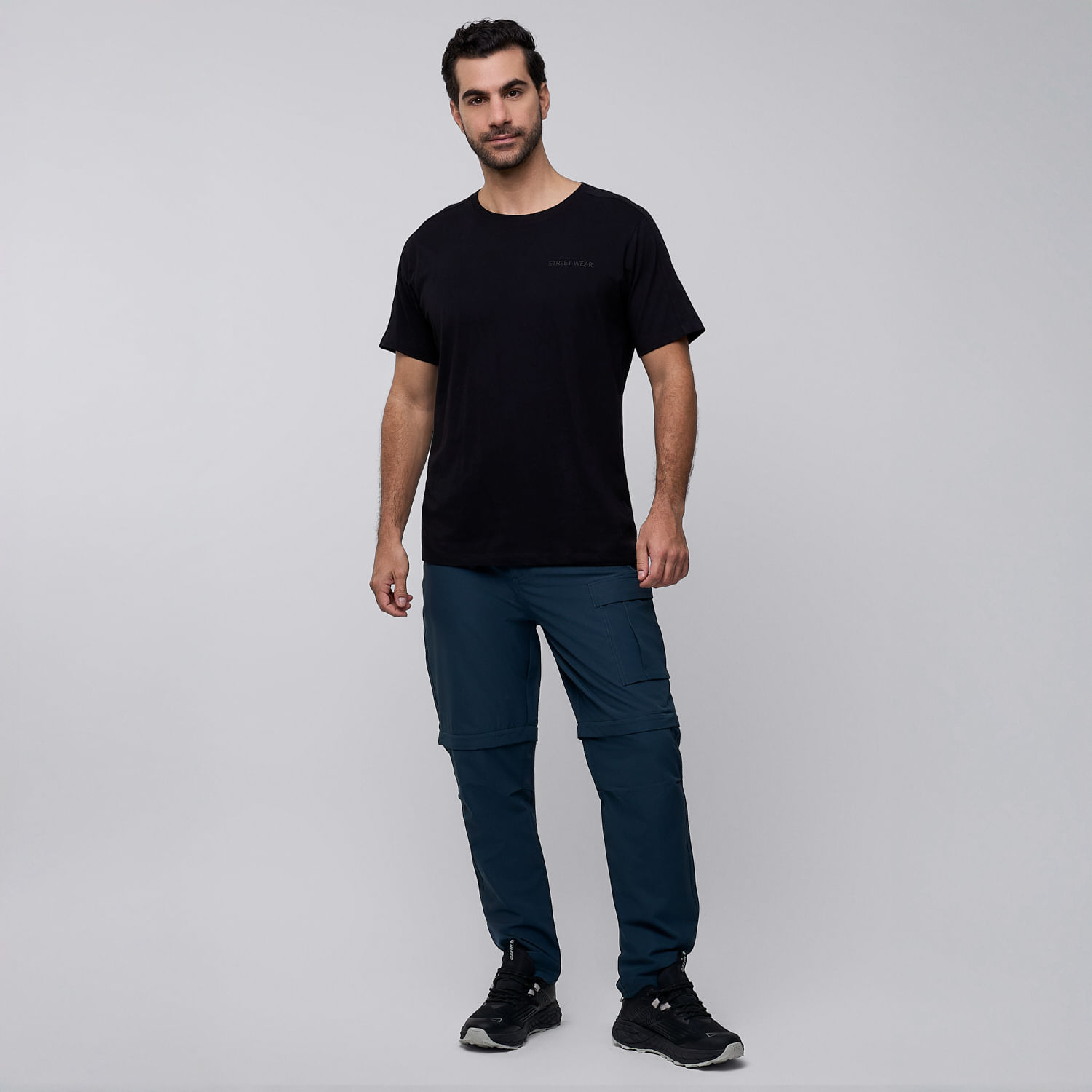 Pantalon De Buzo Hombre Hi-tec Cargo Azul M