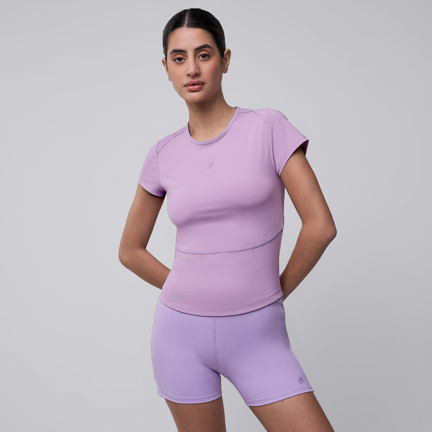 Polo Deportivo Mujer Podium Manga Corta Block Lila S