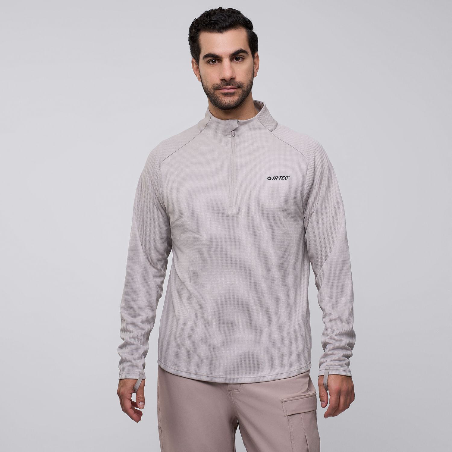 Polera Deportiva Hombre Hi-tec Base Gris M