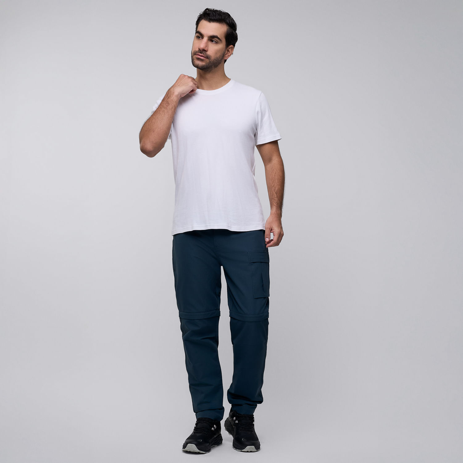 Pantalon De Buzo Hombre Hi-tec Cargo Azul M