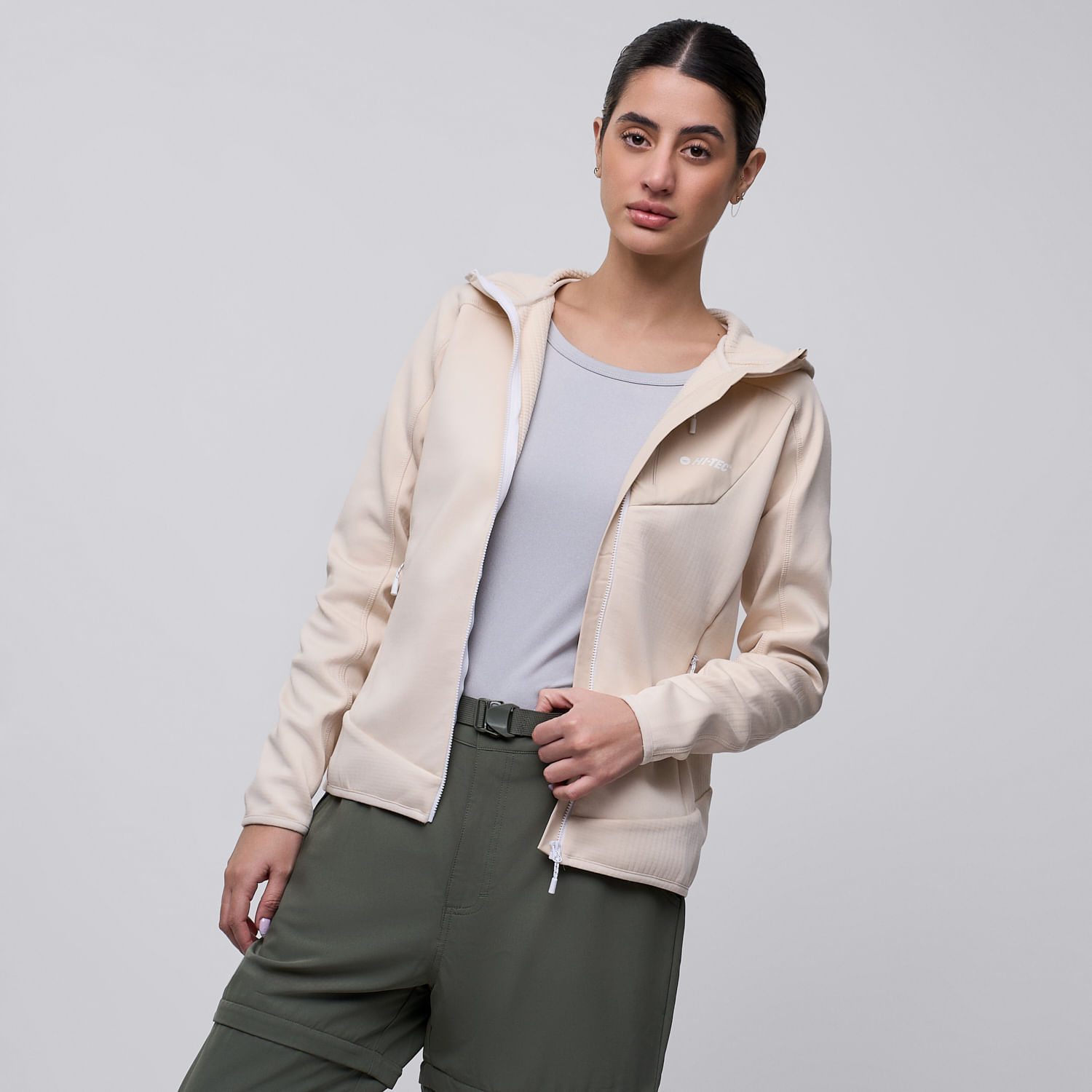 Polera Deportiva Mujer Hi-tec Span Vainilla XL