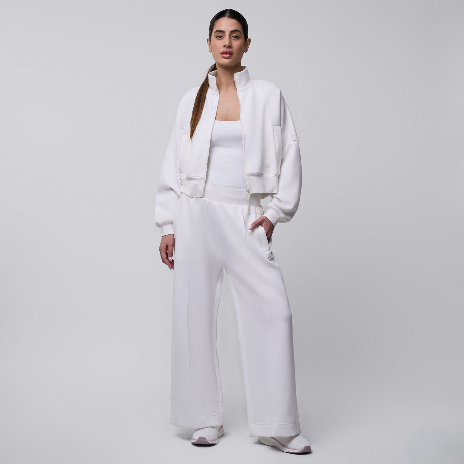 Conjunto Buzo Deportivo Mujer Podium Onda Ecru M