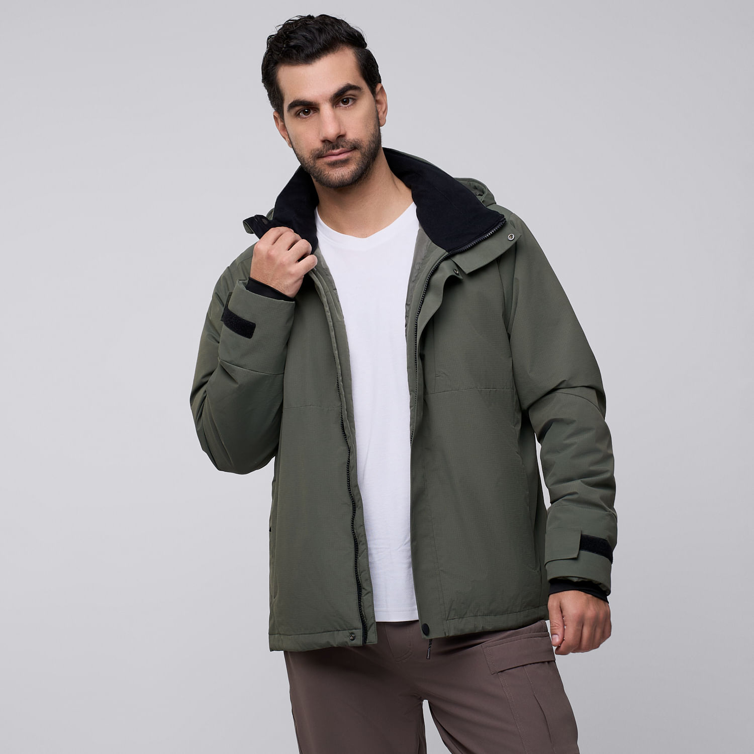 Casacas Deportivas Hombre Hi-tec Mountain Verde Militar XL