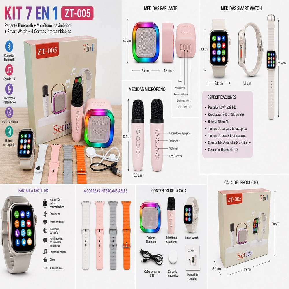 Smart Watch Parlante Bluetooth ZT-005