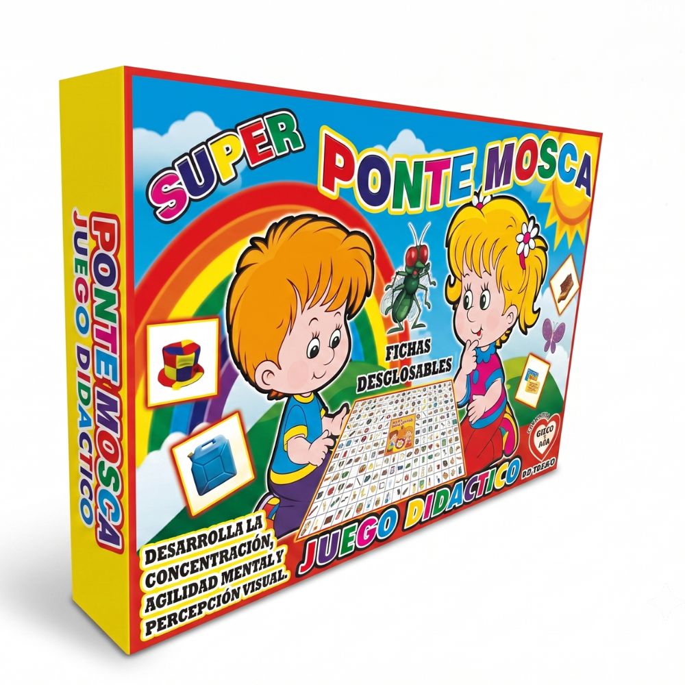 Juego Didáctico Súper Ponte Mosca Juego Educativo de Concentración y Agilidad Mental para Niños