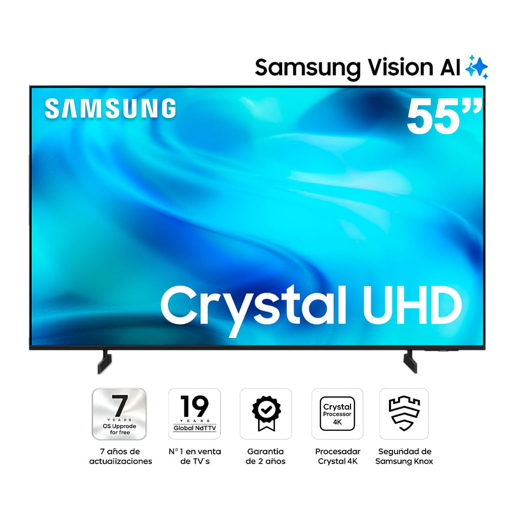 Televisor Samsung Smart UHD 4K 55 Crystal UN55U8000HG