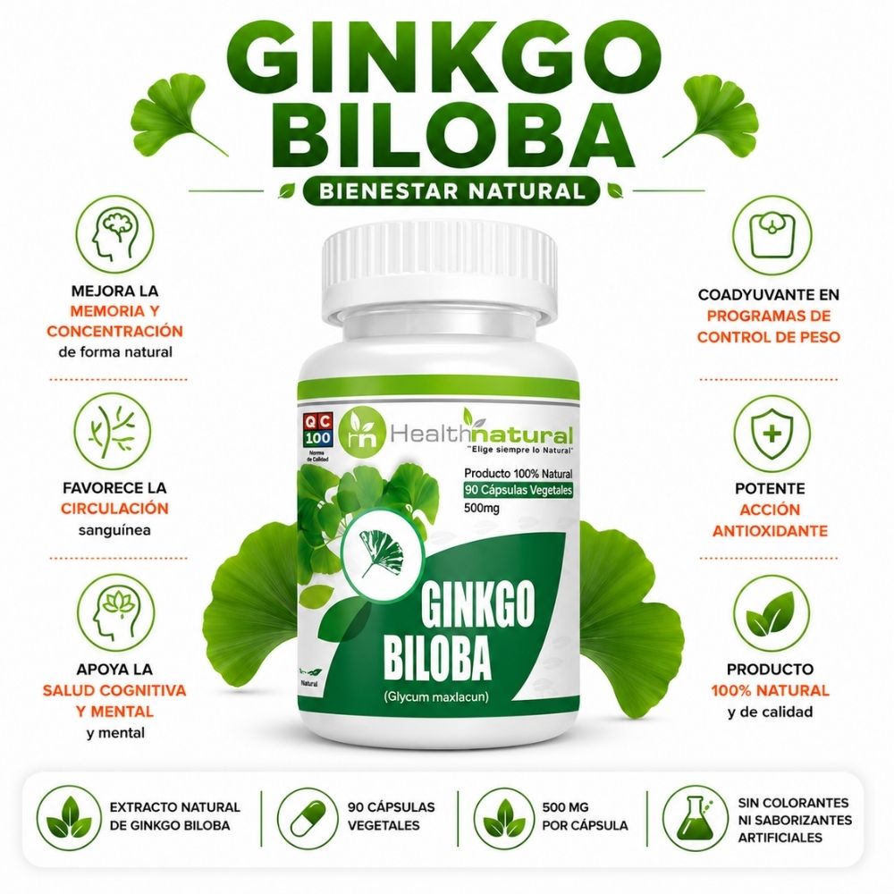 GINKGO BILOBA HEALTHNATURAL 500MG