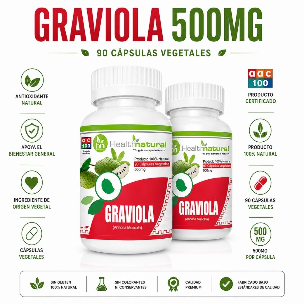 PACK 2 GRAVIOLA HEALTHNATURAL 1000MG