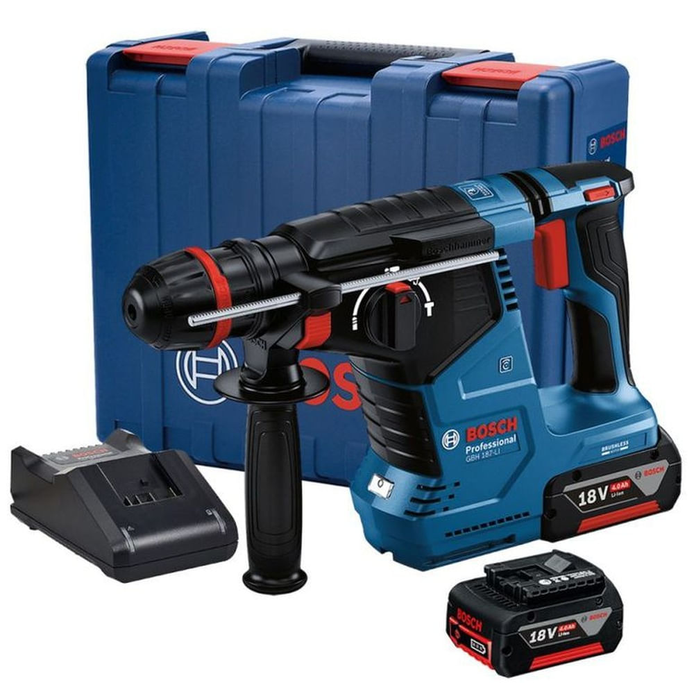 Rotomartillo SDS Plus/ 18V Brushless Inc 2 Bat y Carg Bosch GBH 187-LI