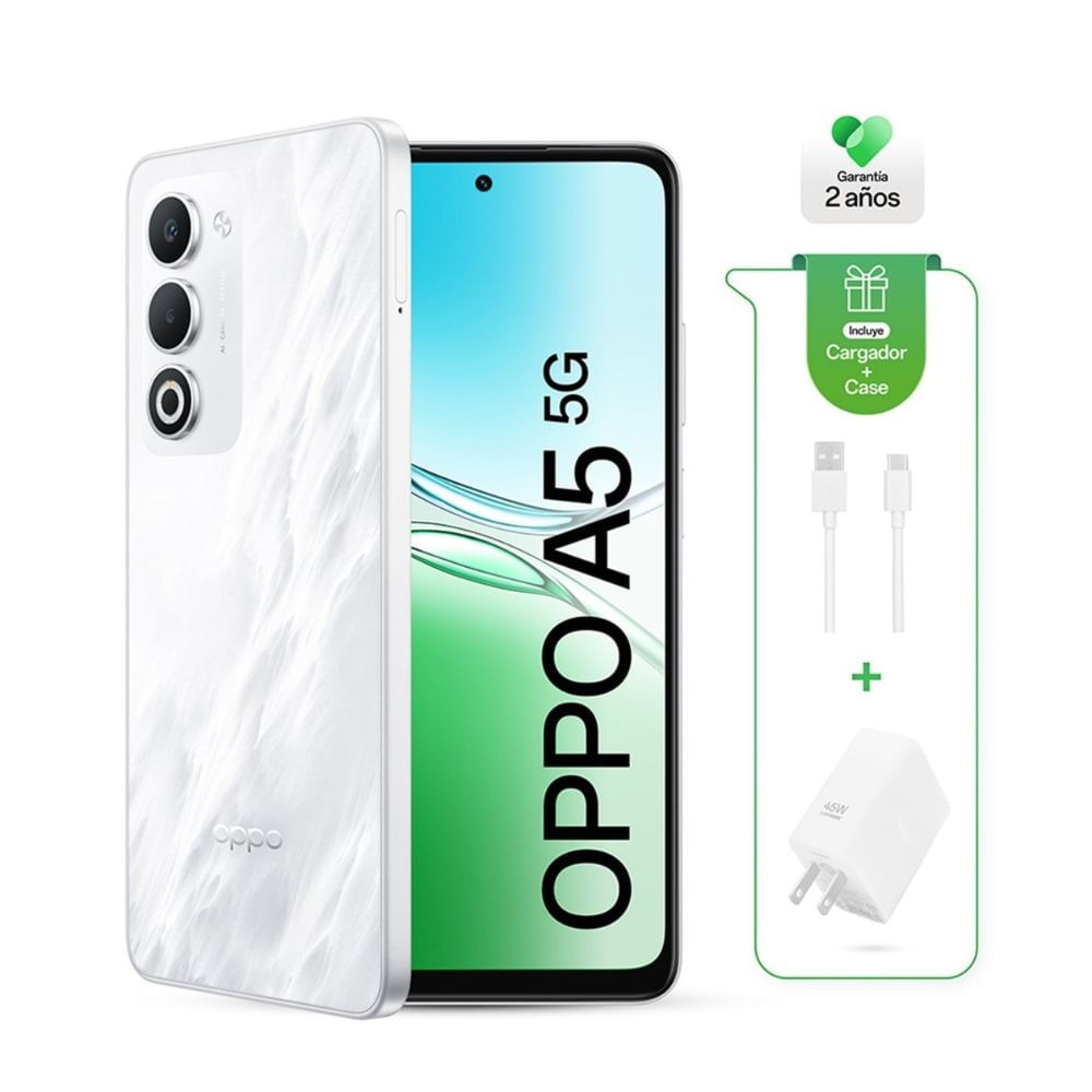 Celular OPPO A5 5G 256GB Blanco