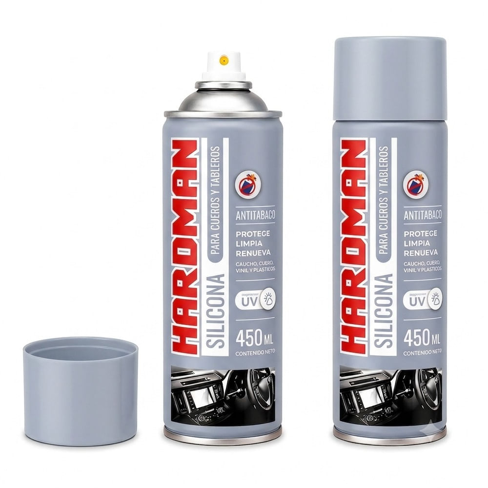 Silicona para Cueros y Tableros Hardman 450 ml Aroma Antitabaco