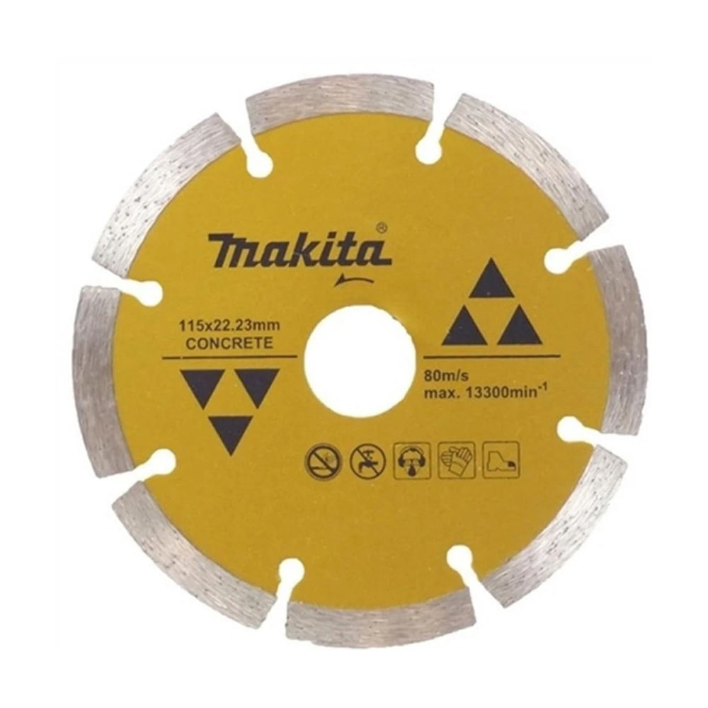 Disco Diamantado Segmentado Makita D-44270 4.5" Liso 1.8mm