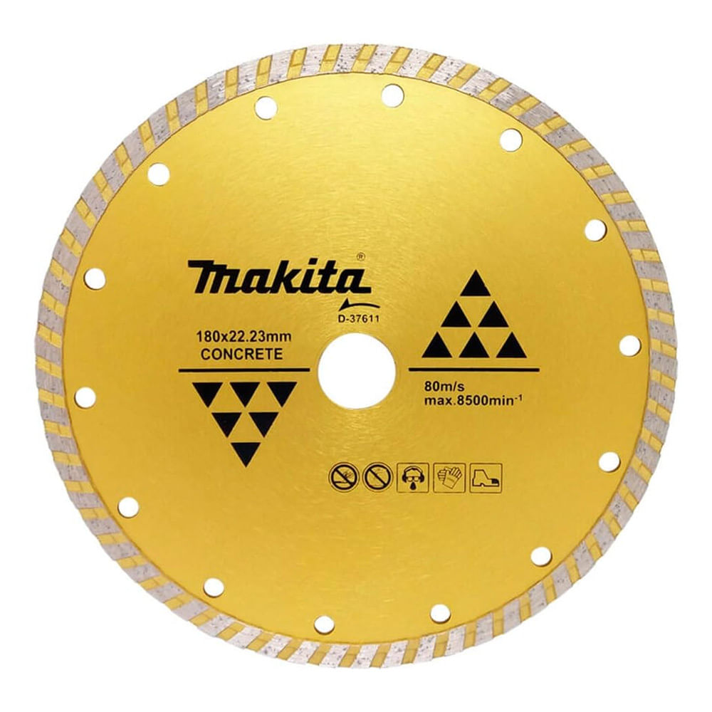 Disco Diamantado Turbo Concreto Makita D-37611 7" Seco