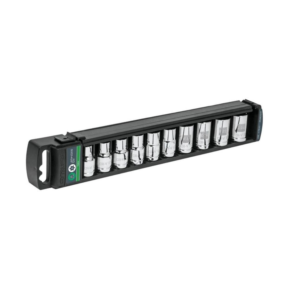 Juego de 10 dados torx encastre 1 2 Truper - 10026