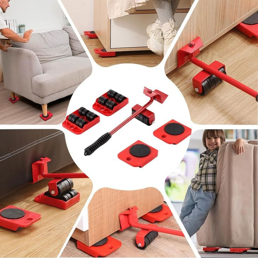 Elevador de Transporte de Muebles y Carga Pesada Multiuso Hogar Multicolor