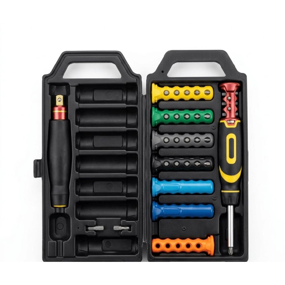 Juego De Dados Y Puntas Con Destornillador De Ratchet