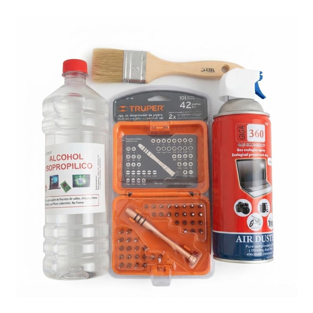 Pedido Alcohol Isop. Aire Comprimido Brocha Y Jgo 42 Piezas