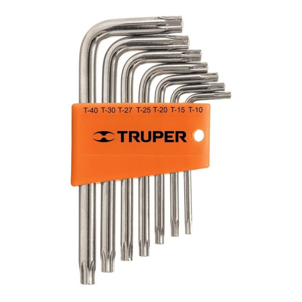 Llaves Torx 7pzas Cortas Con Organizador Truper 15552