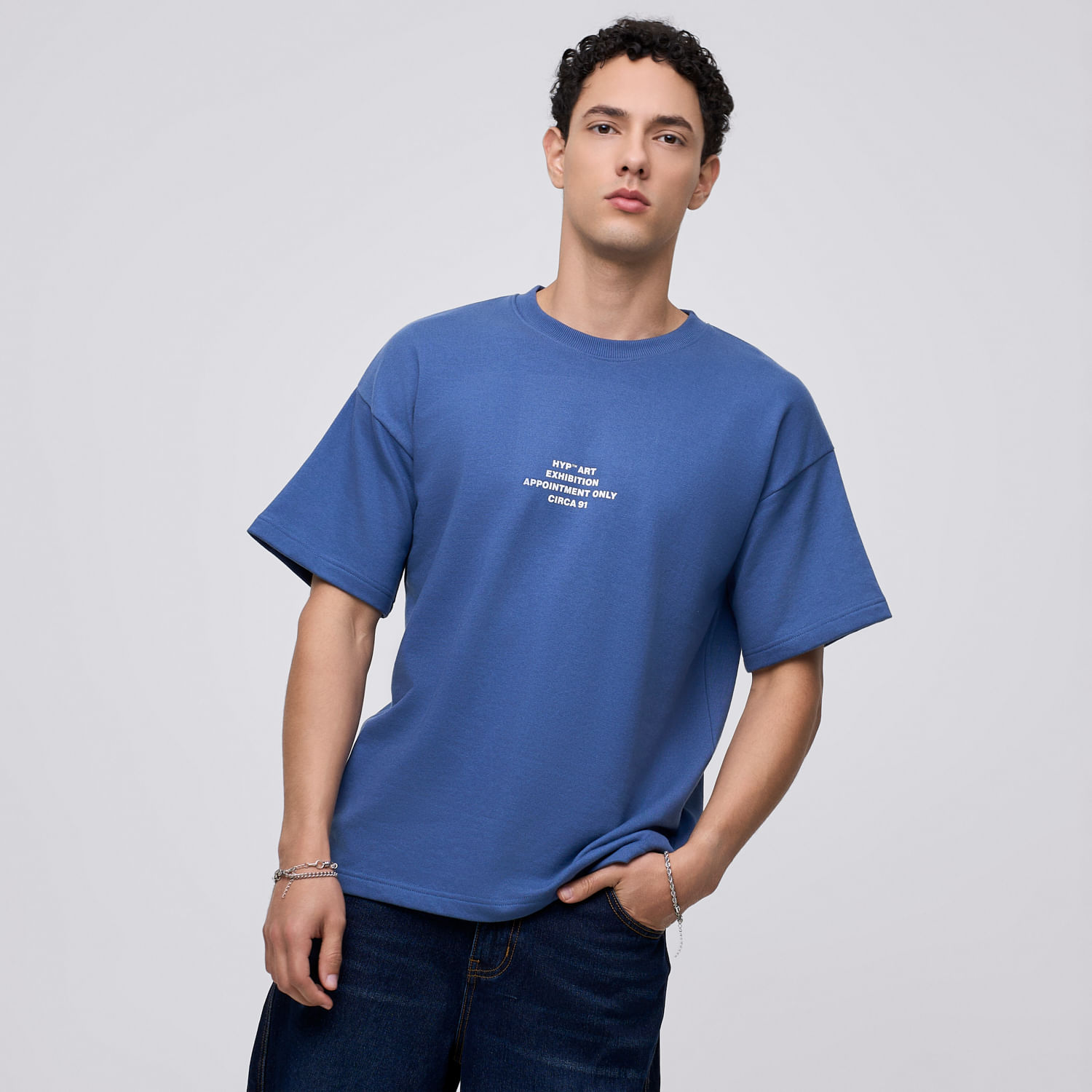 Polo Manga Corta Hombre French Text Hypnotic Acero Talla S