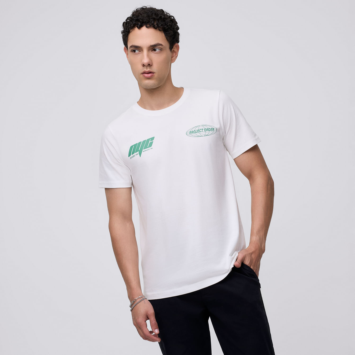 Polo Manga Corta Hombre Global Hypnotic Ecru Talla XL
