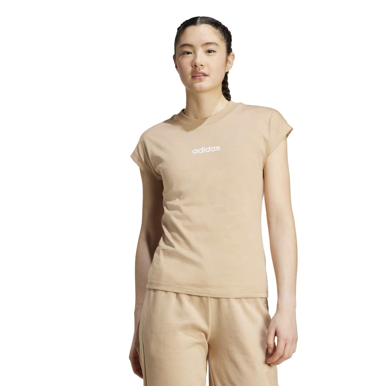 Polo Deportivo Adidas Beige Mujer Jy4889 L