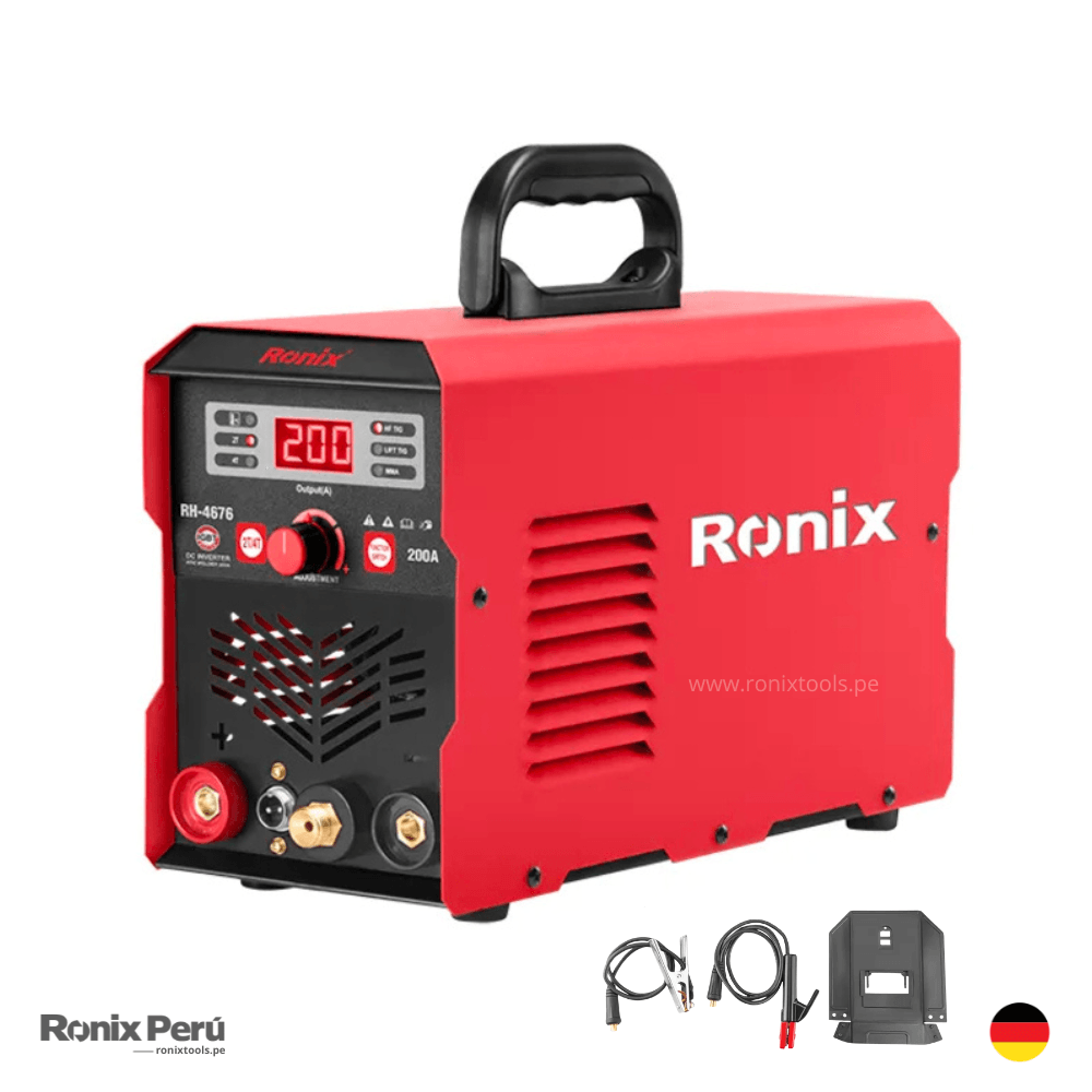 Máquina de Soldar Inverter TIG MMA 200A IGBT Ronix RH-4676
