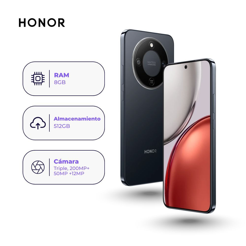 Honor X9d 512GB 8GB Ram Negro Medianoche