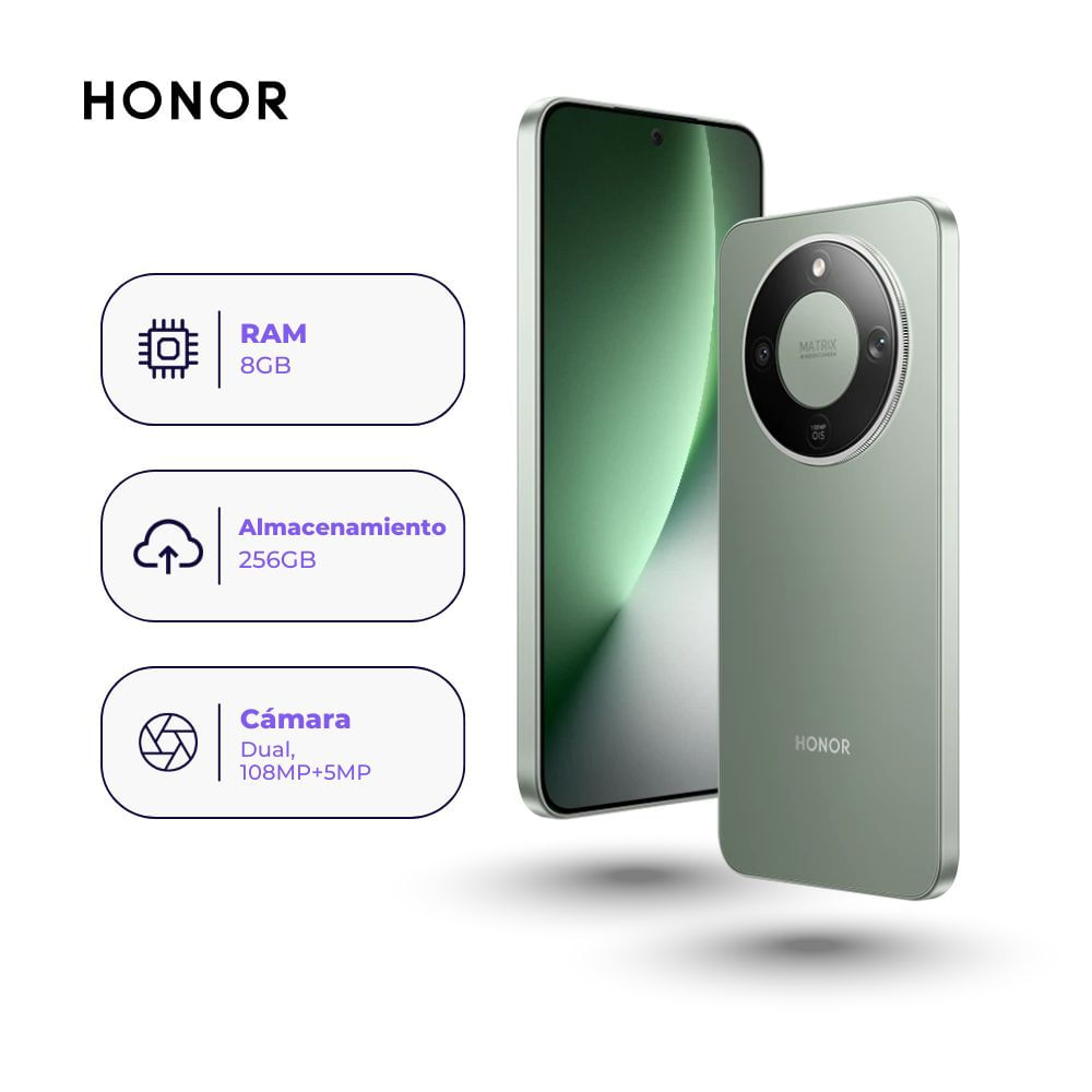 Honor Magic 8 Lite 5G 256GB 8GB Ram Verde