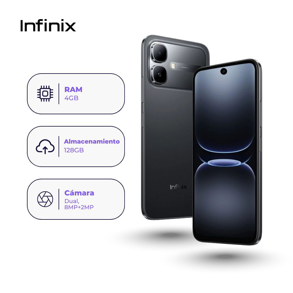 Infinix Smart 20 128GB 4GB Ram Negro