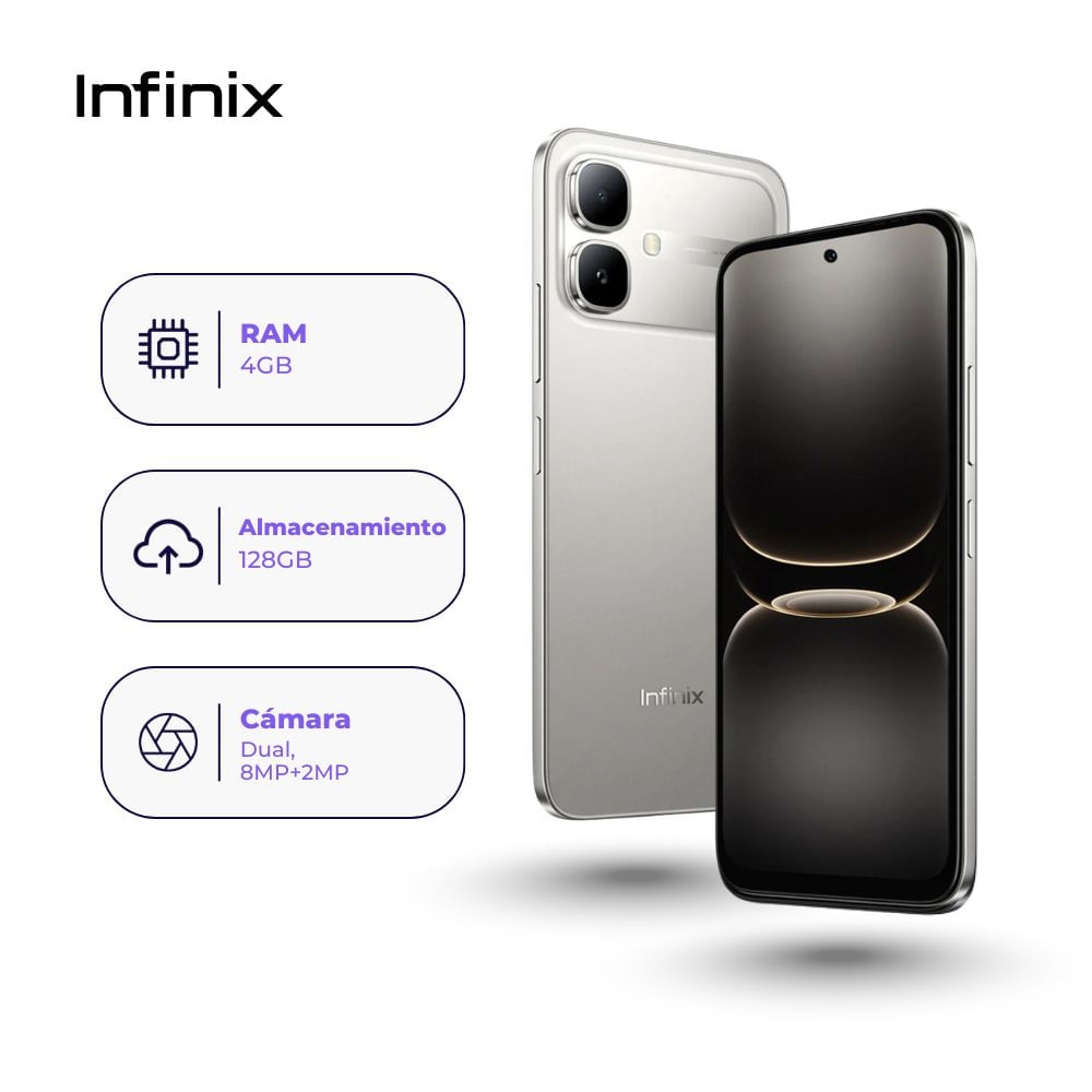 Infinix Smart 20 128GB 4GB Ram Titanio