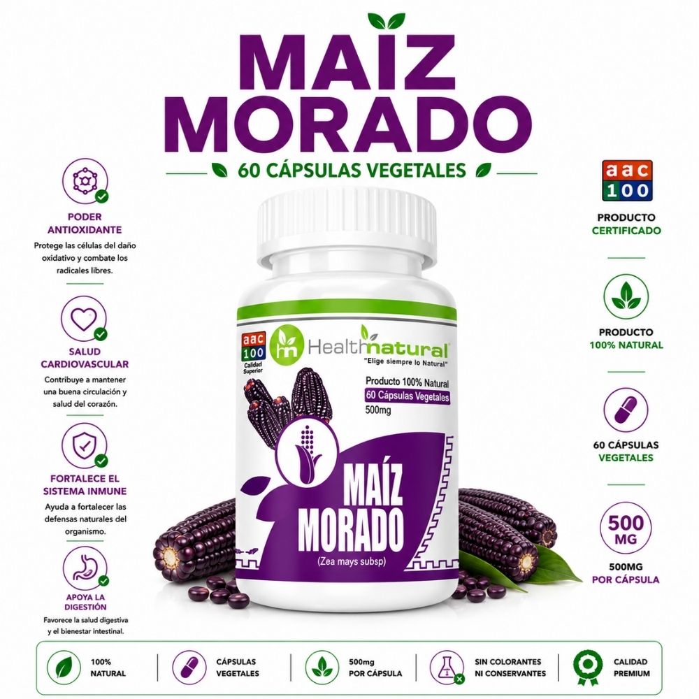 MAIZ MORADO HEALTHNATURAL 500MG