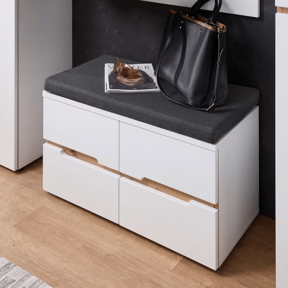 Zapatera Armado Eliam Blanco y Duna Nice Home