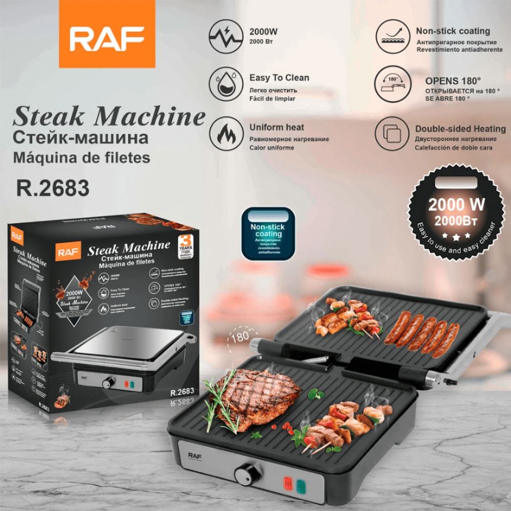 PARRILLA ELECTRICA R2683 RAF 2000W
