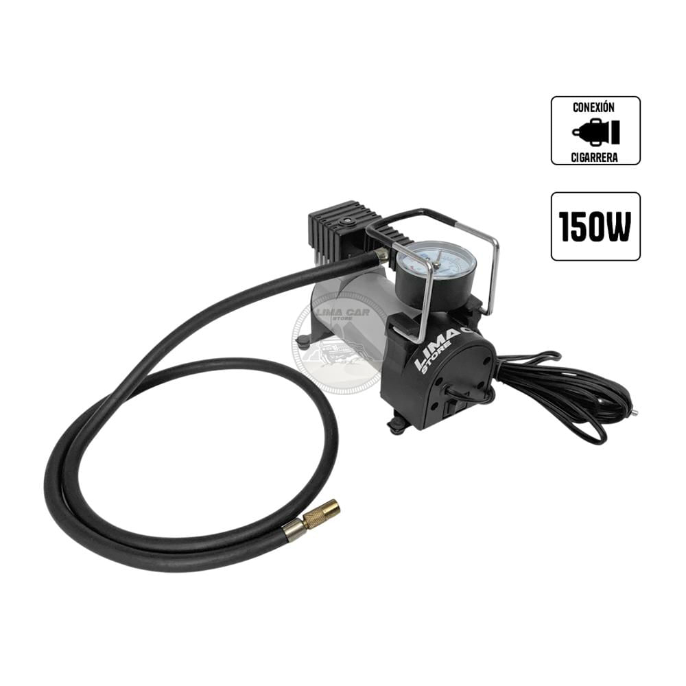 Compresor de Aire 1 Pistón Portátil 140 PSI Auto