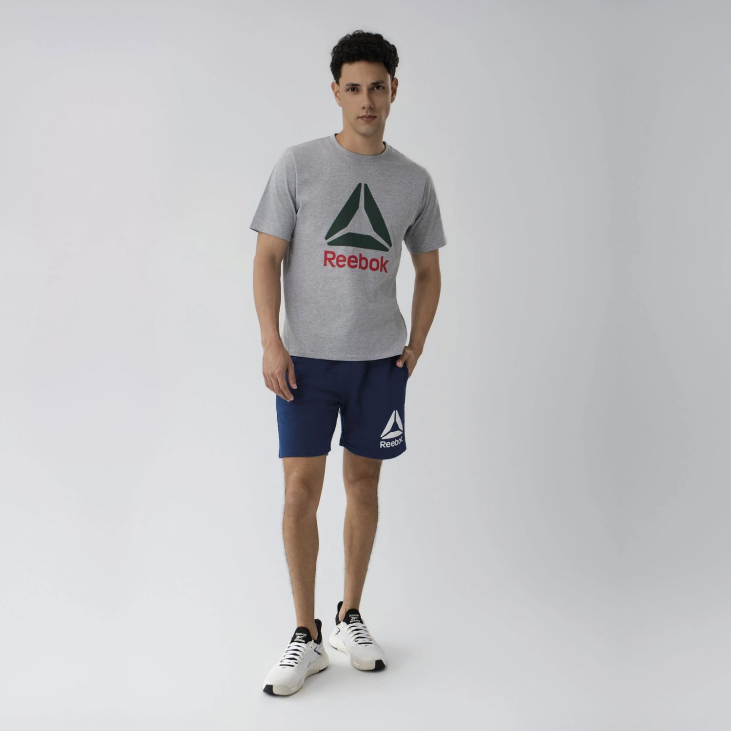 Short Deportivo Reebok Azul Hombre Rbkv0262 L
