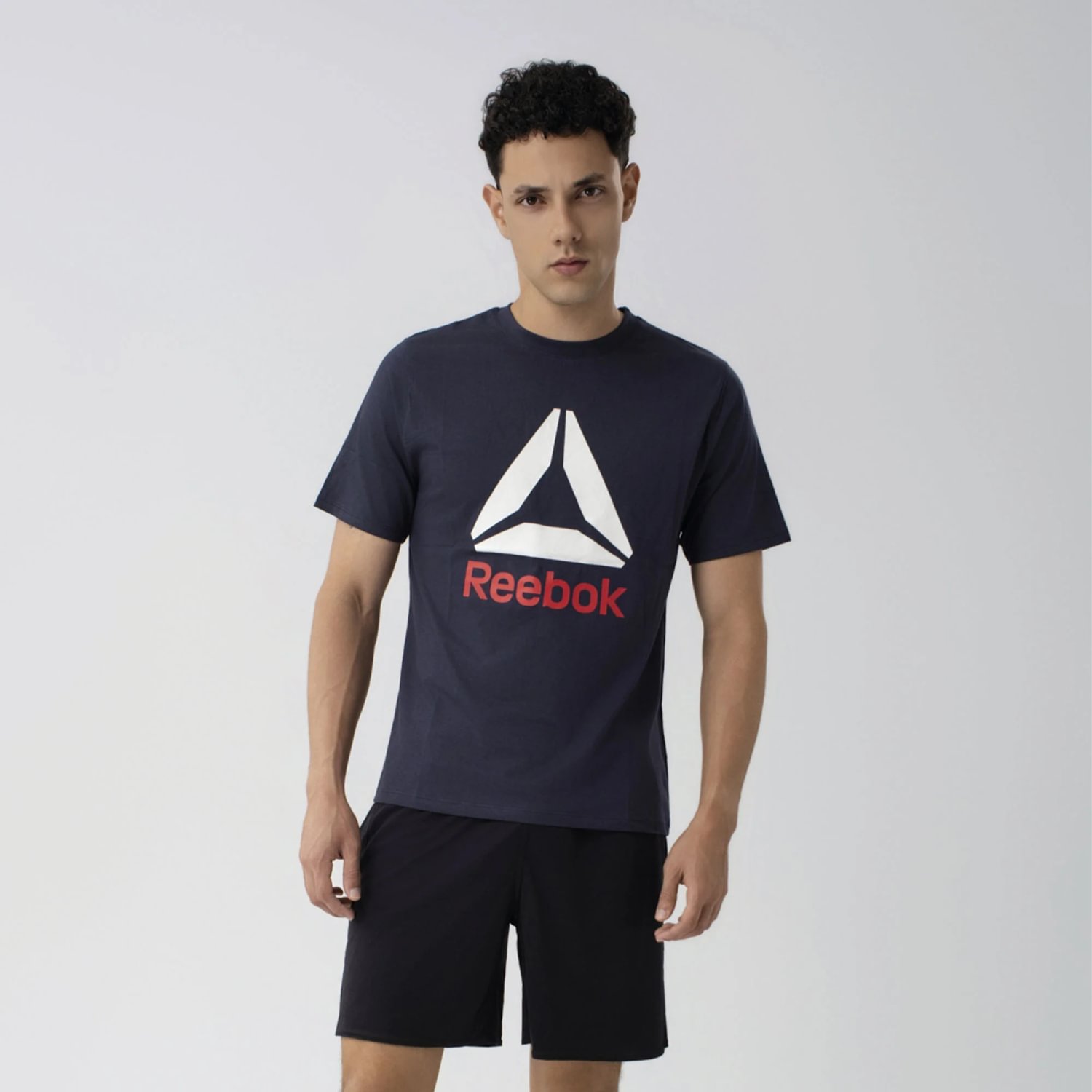 Polo Deportivo Reebok Azul Oscuro Hombre Rbkv0213 L