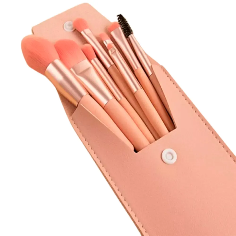 Brochas de Maquillaje KAWAI - Set 8pieza