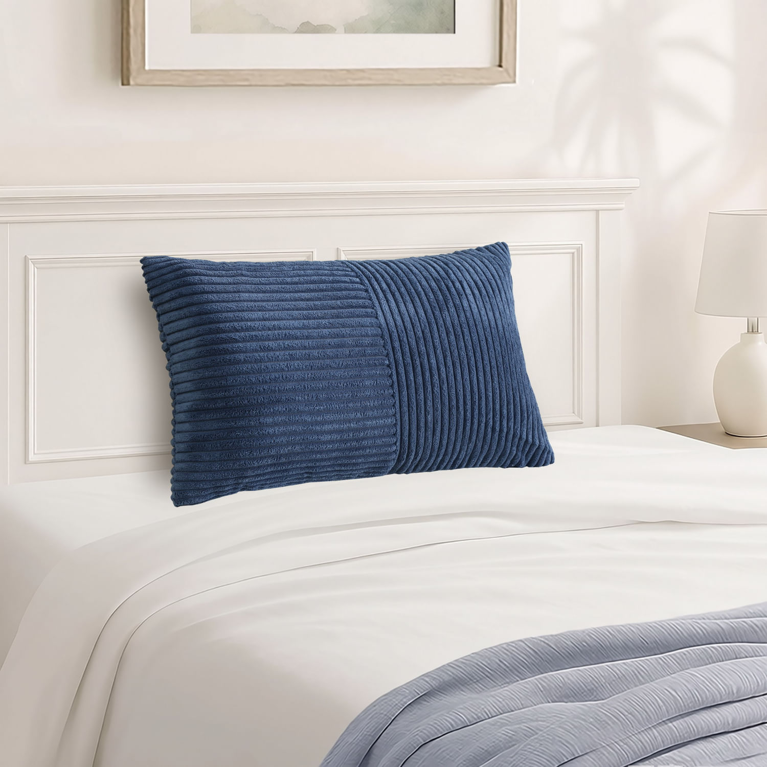 Cojin Stripes Navy 30 Cm x 50 Cm