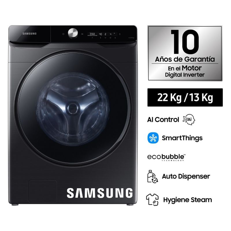 Samsung AI Control 22Kg 13Kg Negra