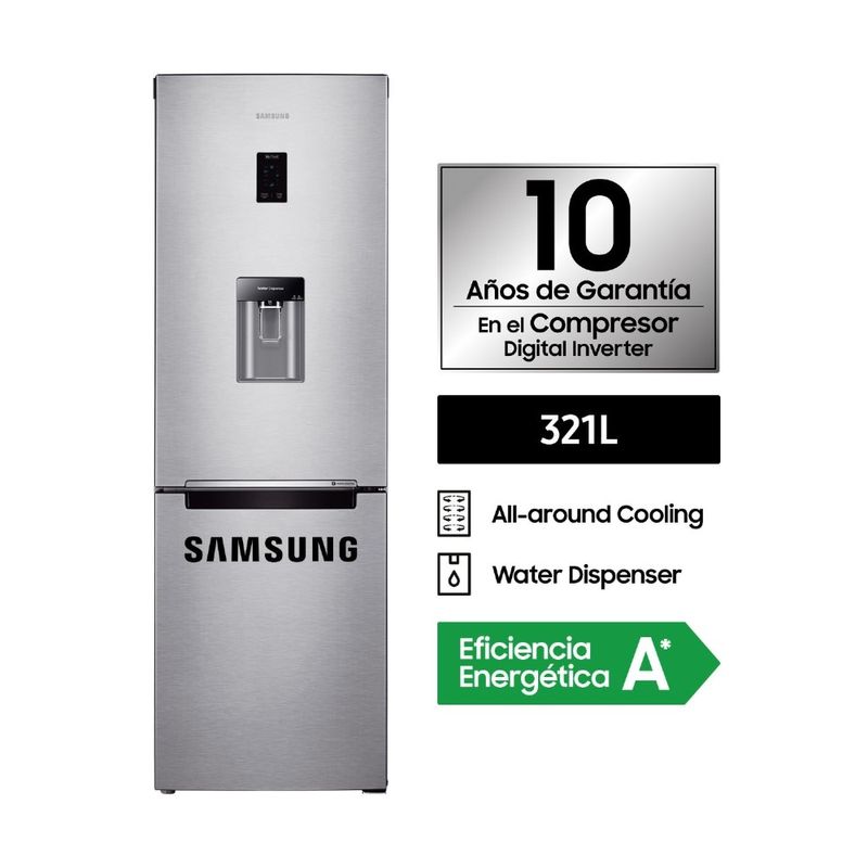 Refrigeradora Samsung 321Lt RB33J3830SA