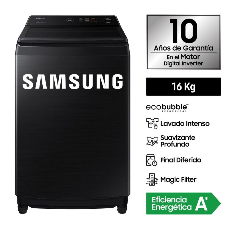 Samsung 16Kg EcoBubble WA16CG6441BV