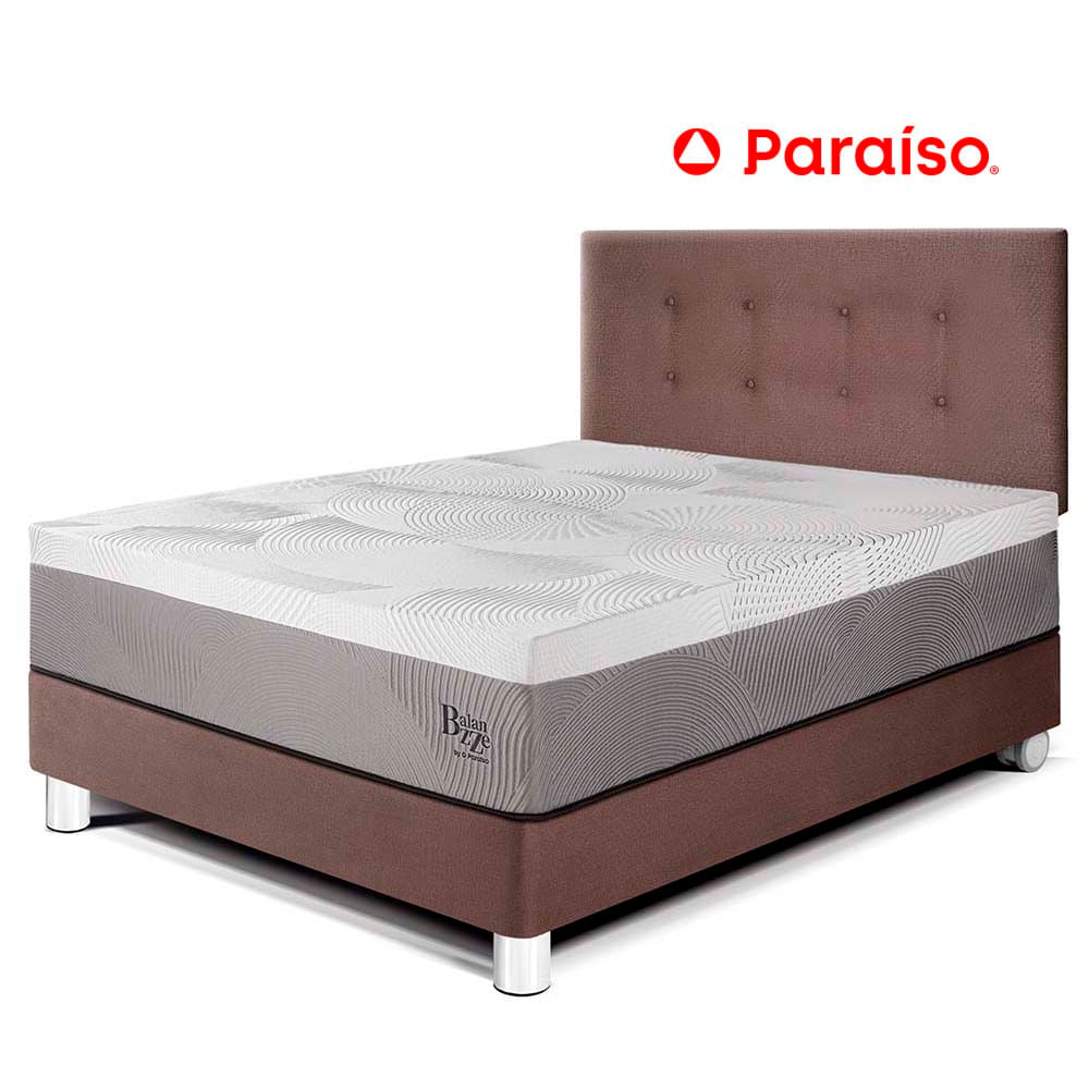 Dormitorio Balanzze 1.5 Plazas Chocolate