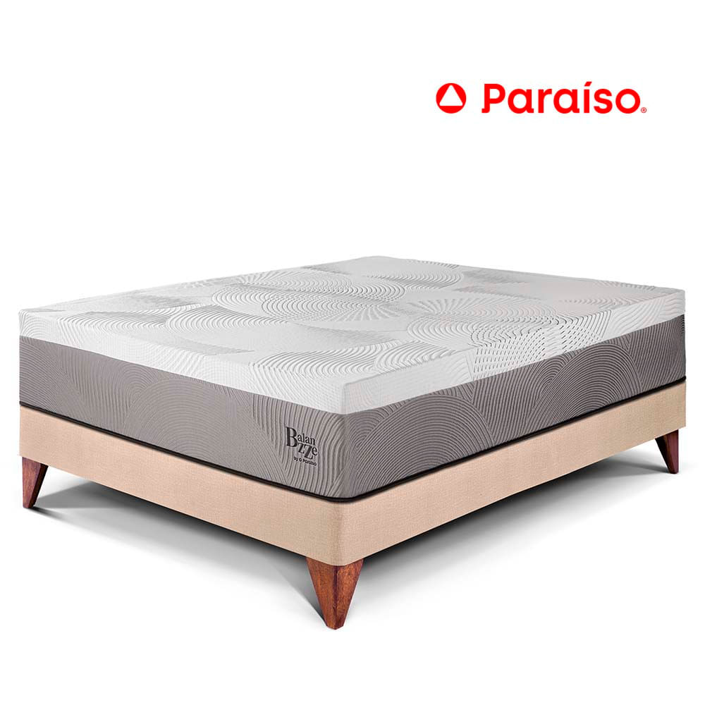 Cama Europea Balanzzee 2 Plazas Champagne