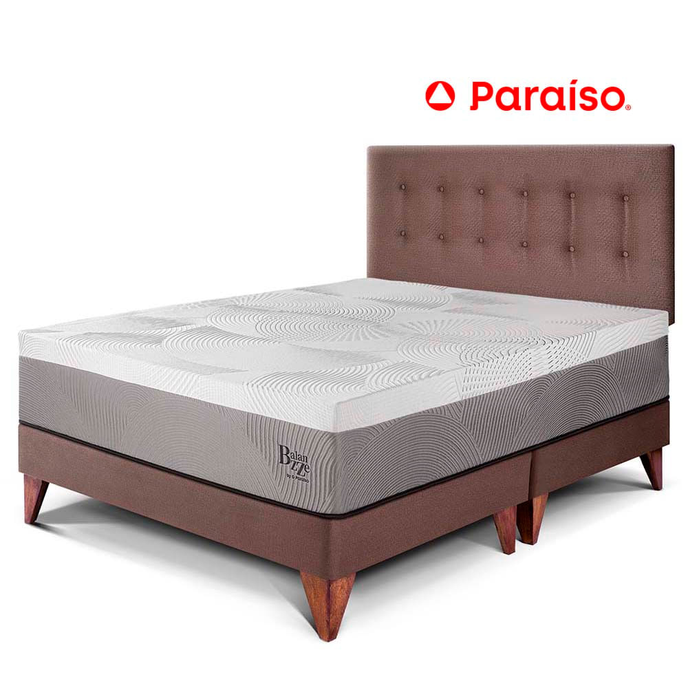 Dormitorio Europeo Balanzze Queen Chocolate