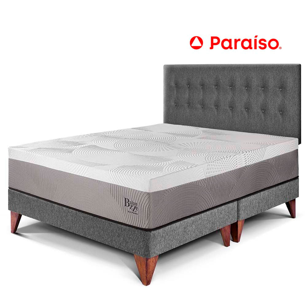Dormitorio Europeo Balanzze King Gris