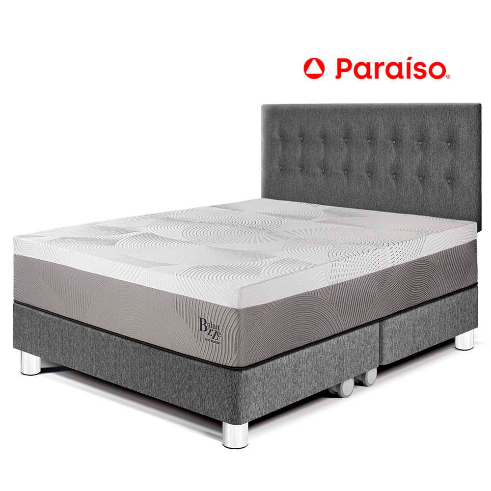 Dormitorio Balanzze King Gris