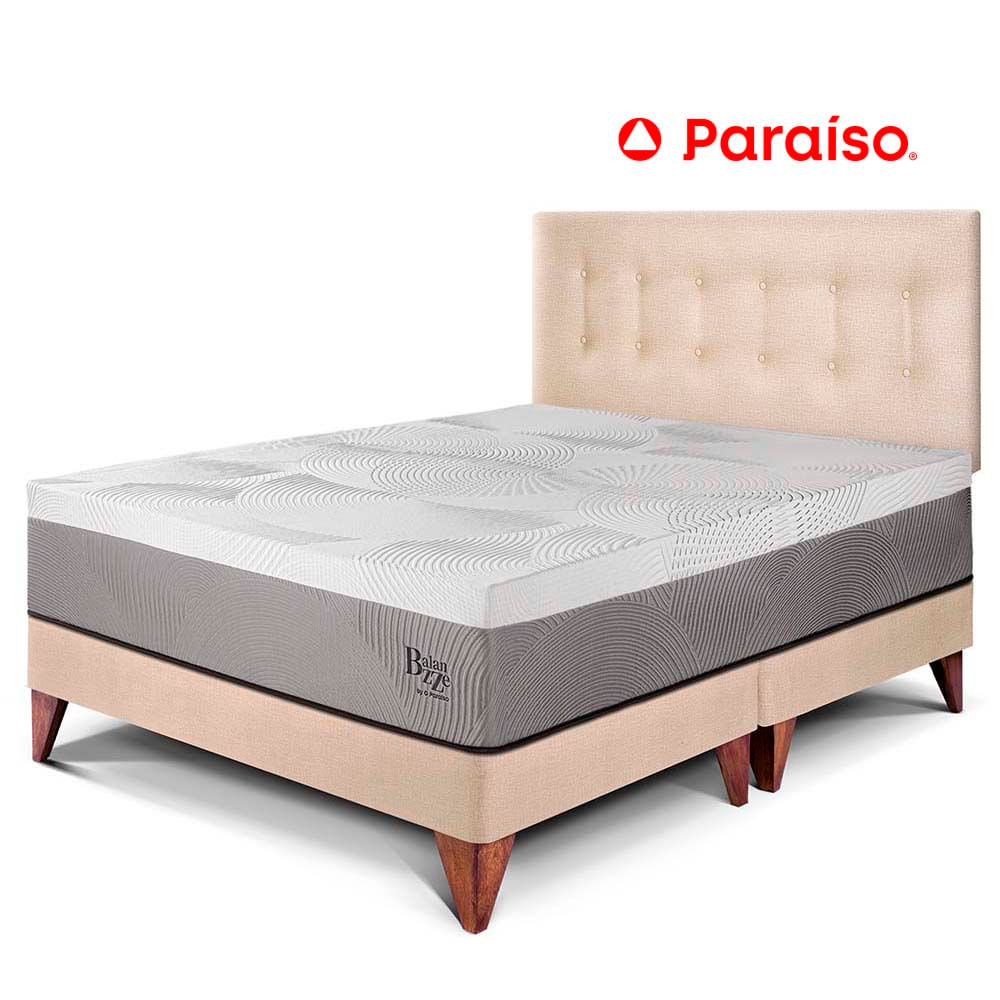 Dormitorio Europeo Balanzze Queen Champagne